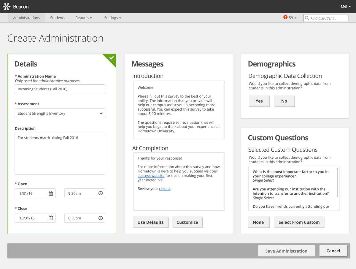 Administration Workflow