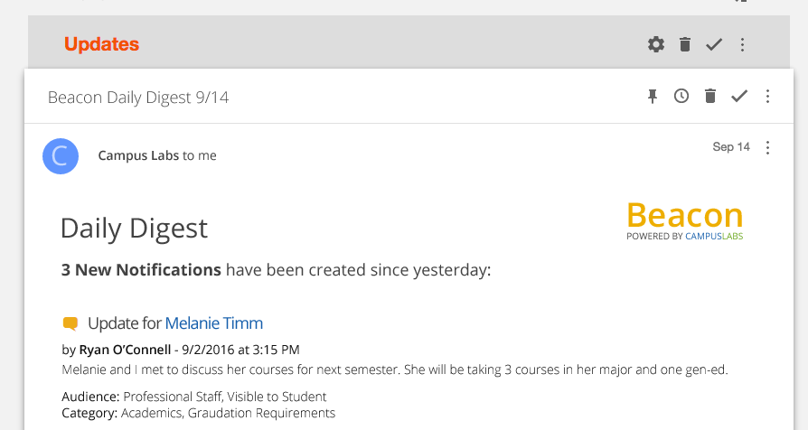 Daily Digest Email mockup