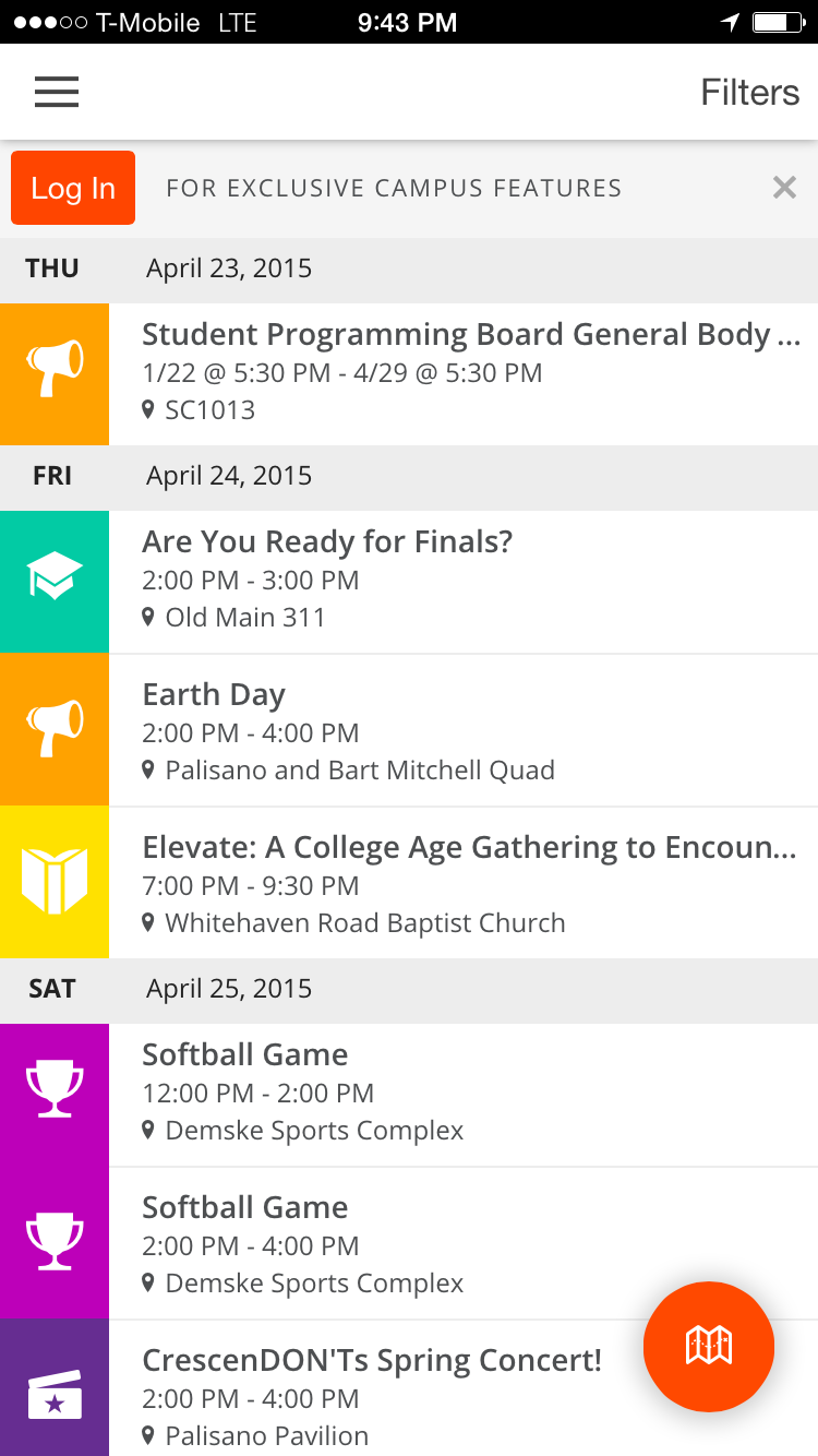 List of Events